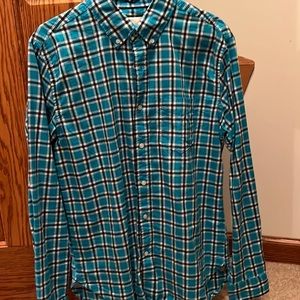 Aero plaid long sleeve button down